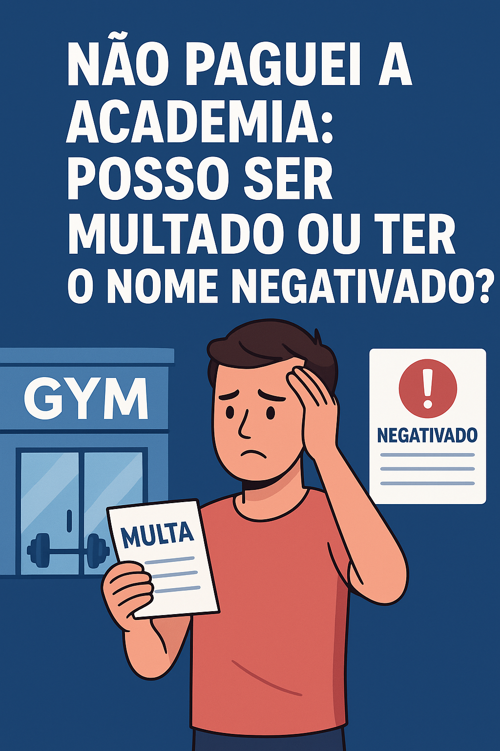 Não Paguei a Academia: Posso Ser Multado ou Ter o Nome Negativado?